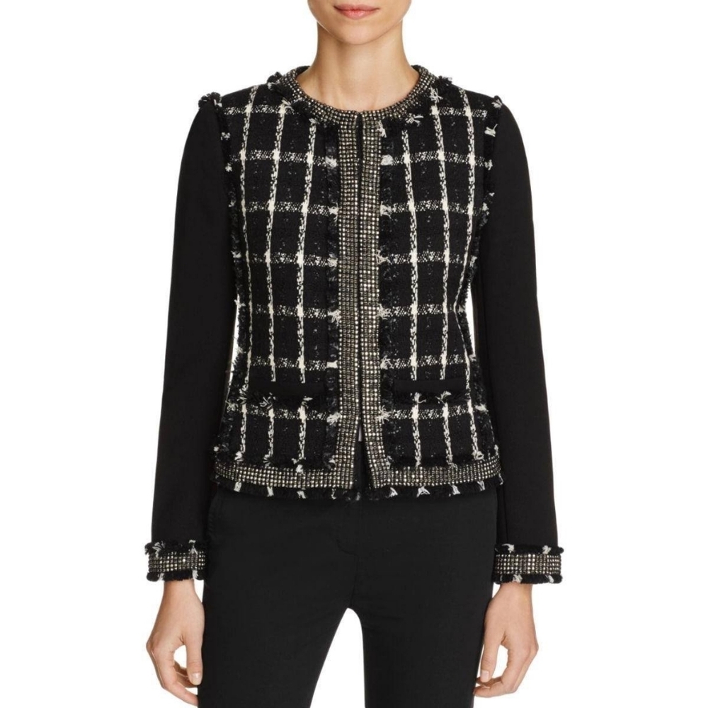 TORY BURCH Marisol Tweed Jacket Size 2 EUC